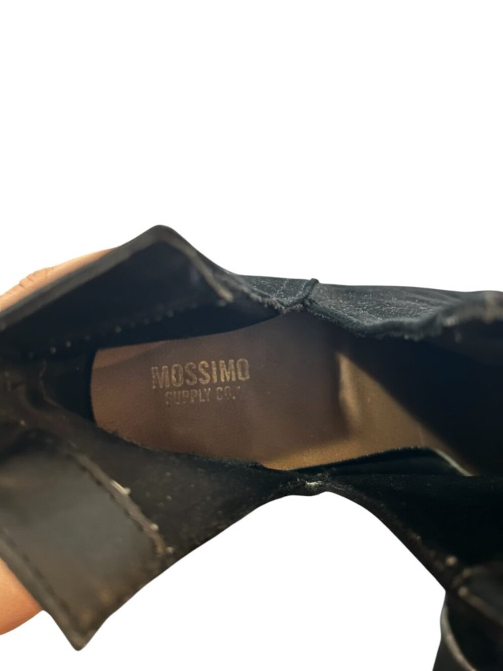 Mossimo Supply Co. Black Ankle Booties with Silver Toe Accent - Picture 6 of 11